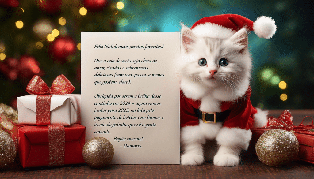 Minha mensagem de natal.