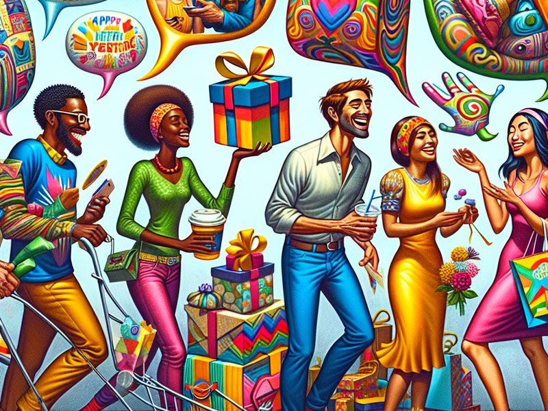 Ilustração de mensagens personalizadas com estilo e bom humor