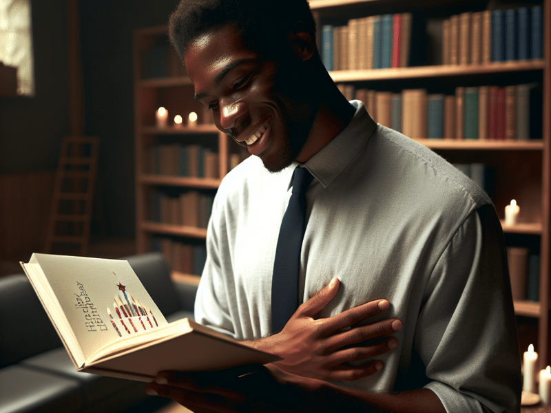 Pastor receiving a heartfelt birthday message